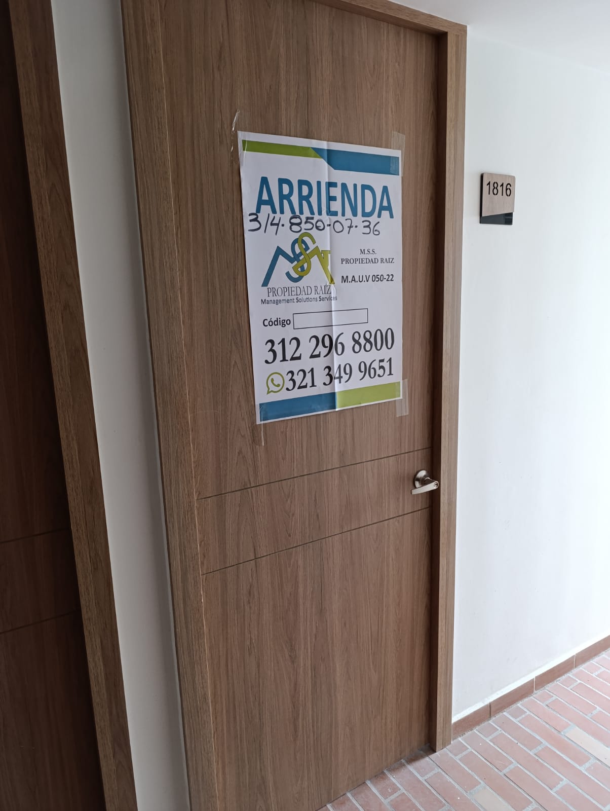 Apartamento 1816 en Arriendo 50 m² – La Estrella, Antioquia